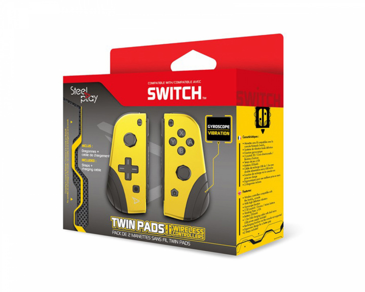 Steelplay Twin Pads till Nintendo Switch - Gul