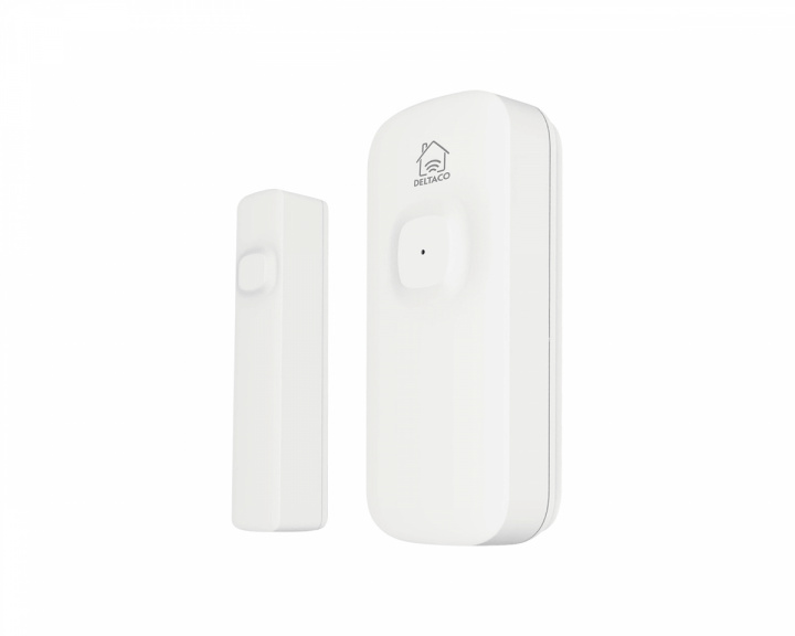Deltaco Smart Home Magnetisk dörr- och fönstersensor, Wi-Fi - Vit