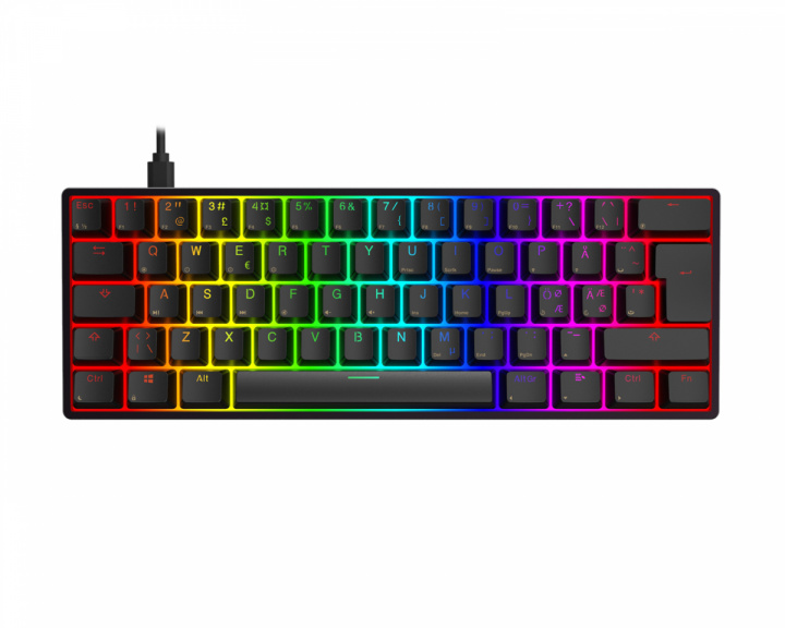 MaxMount Aeon RGB Hotswap PBT Gaming Tangentbord [Gateron Optical Brown] - Svart