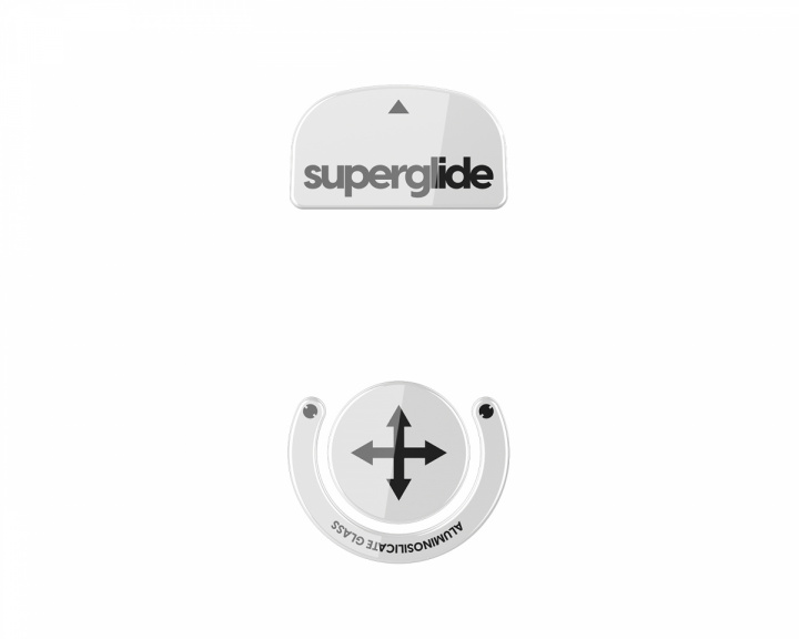 Superglide Glas Skates till Logitech G Pro X Superlight - Vit