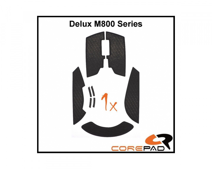 Corepad Grips till Delux M800 Wired/Wireless - Svart