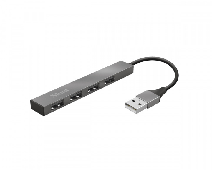 Trust Halyx Aluminium Mini 4-Port USB-A 2.0 Hub