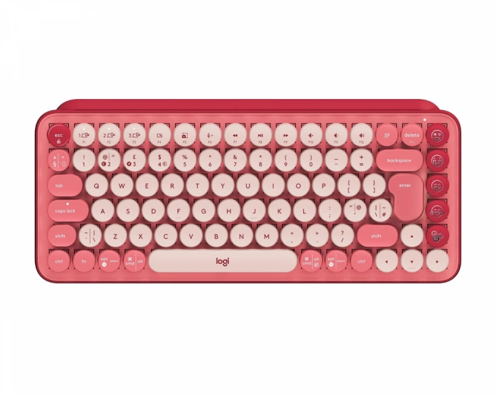 Logitech POP Keys Trådlöst Tangentbord - Rosa