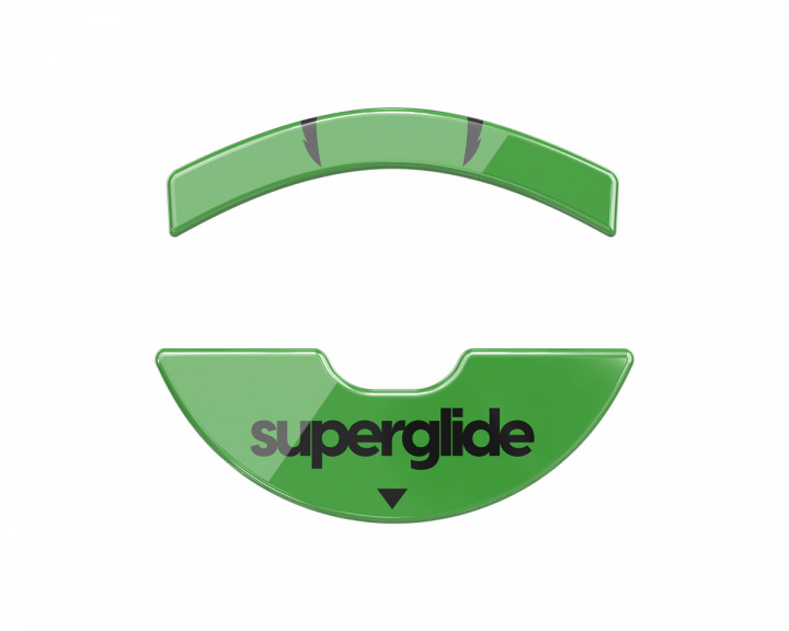 Superglide Glas Skates till Razer Viper 8K/Hyperspeed - Grön