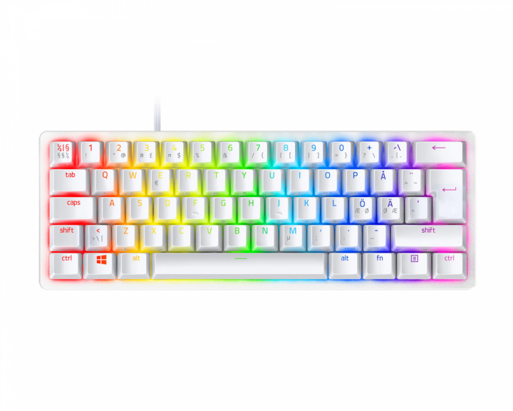 Razer Huntsman Mini Mercury - Optical Gamingtangentbord [Clicky Purple Switch]