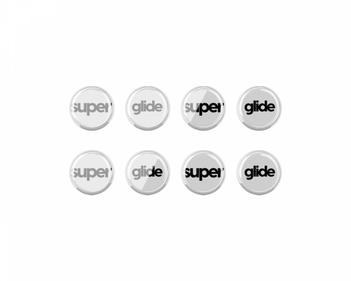 Superglide Glas Skates Universal 6mm x 8pcs - Vit