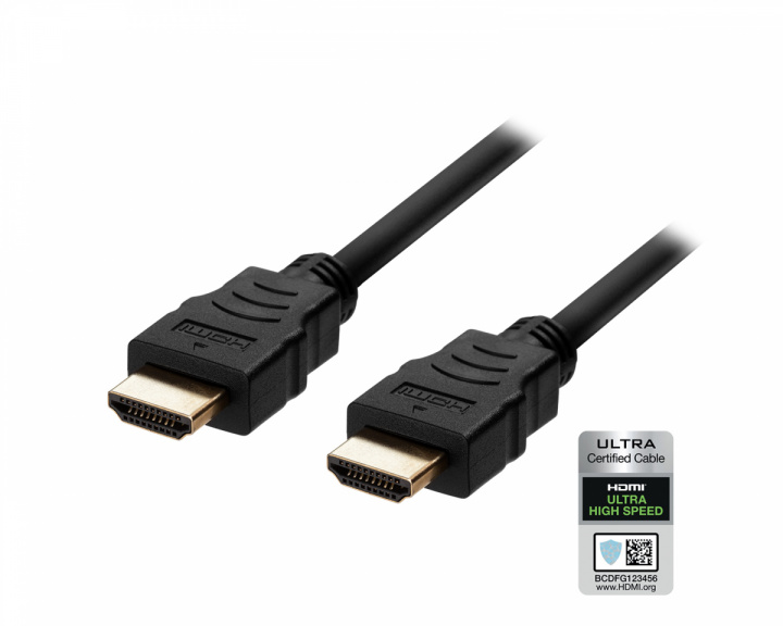 Deltaco Ultra High Speed HDMI-kabel 2.1 - Svart - 0.5m