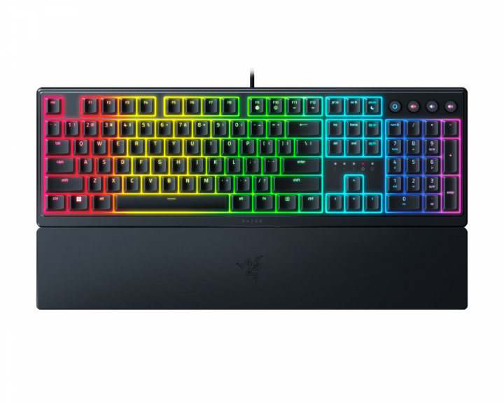 Razer Ornata V3 Low Profile RGB Gaming Tangentbord [Mecha-Membrane Clicky] - Svart