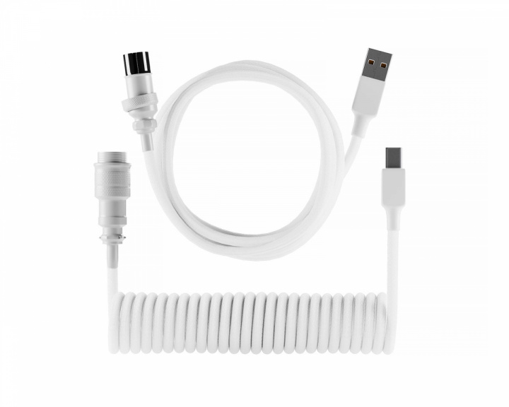 MaxMount Electroplating Aviator Coiled Cable USB-C - Vit
