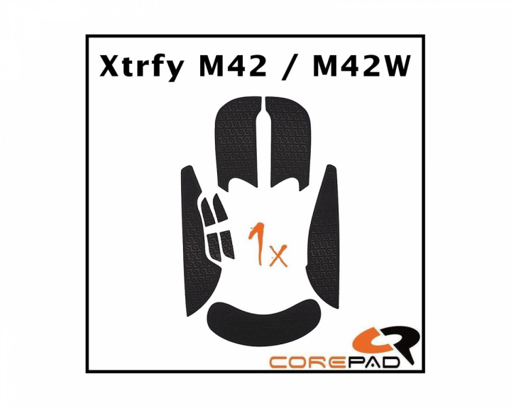 Corepad Soft Grips till Xtrfy M42 Wired/M42W Wireless - Svart