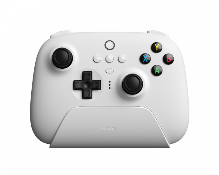 8Bitdo Ultimate Wireless 2.4g Controller with Charging Dock - Trådlös Kontroll - Vit