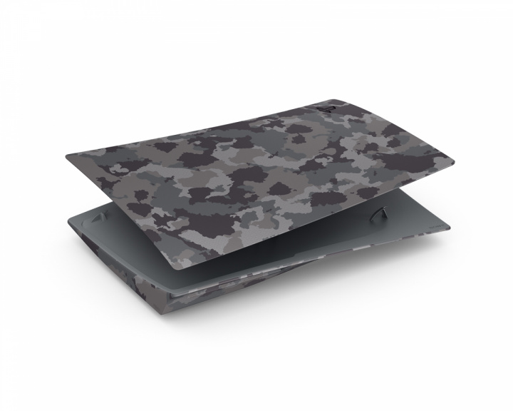 Sony PS5 Standard Cover Grey Camouflage