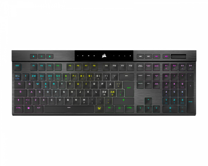 Corsair K100 AIR Wireless RGB Ultra-Thin Gaming Tangentbord [MX ULP Tactile] - Svart