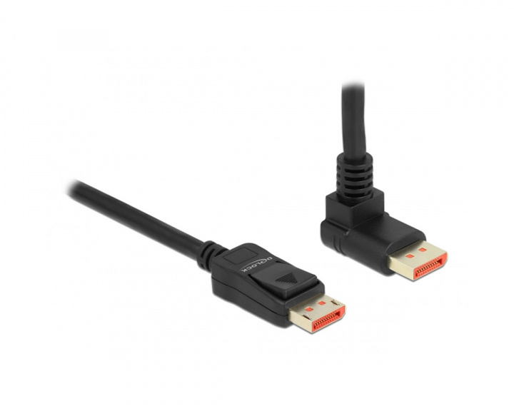 Delock DisplayPort Kabel 1.4 (4k/8k) - Uppåtvinklad - Svart - 2m