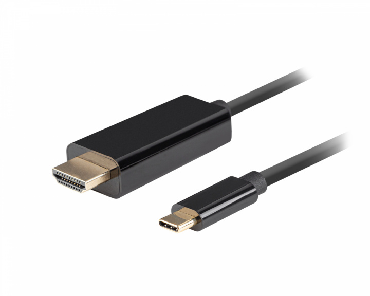 Lanberg USB-C till HDMI Kabel 4k 60Hz Svart - 1.8m