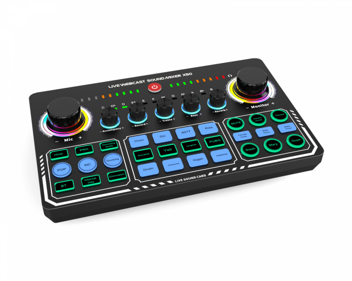 Fifine SC6 Sound Card Mixer - Mixerbord för Streaming & Podcast