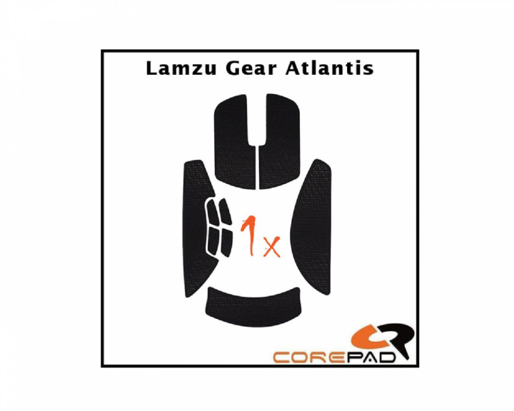 Corepad Soft Grips till Lamzu Atlantis - Svart