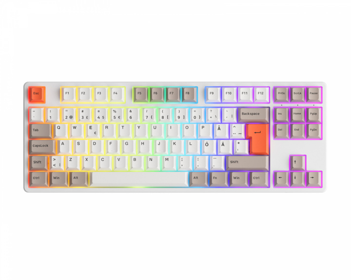 Akko 5087S Steam Engine [Akko CS Rose Red] - TKL Tangentbord Hotswap