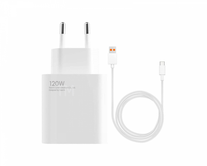 Xiaomi Charging Combo EU - 120W reseladdare med kabel 1m - Vit
