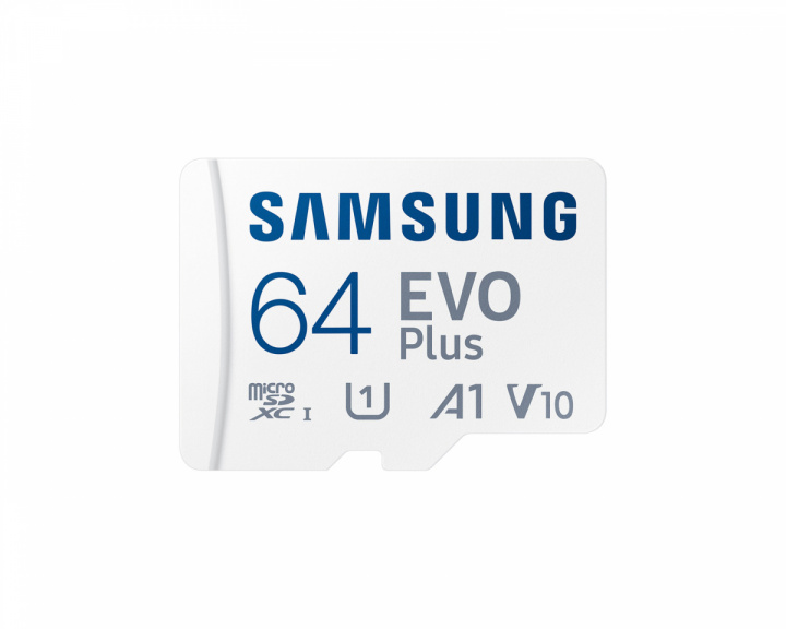 Samsung EVO Plus microSDXC 64GB & SD adapter - Minneskort