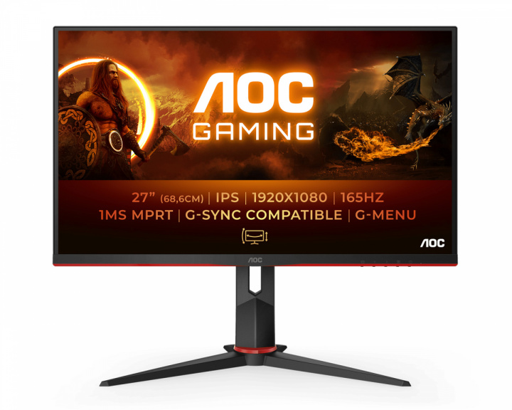 AOC 27G2SPU 27” Gamingskärm LED 165Hz 1ms IPS FHD