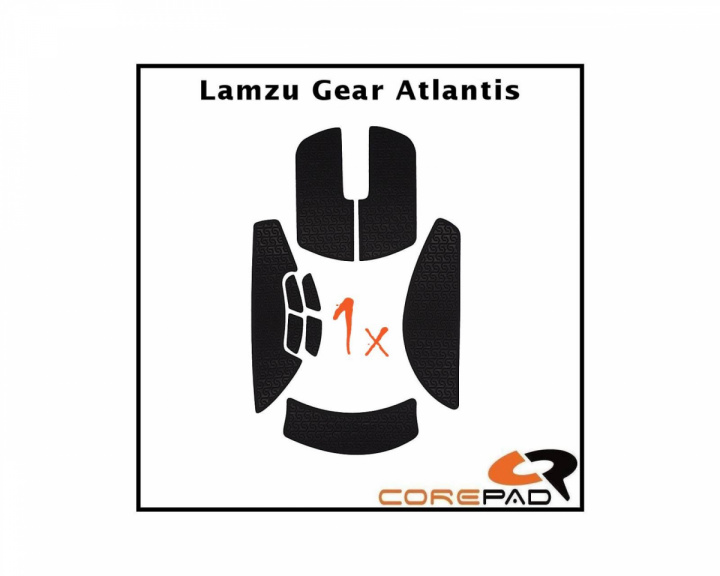 Corepad Soft Grips till Lamzu Atlantis - Orange