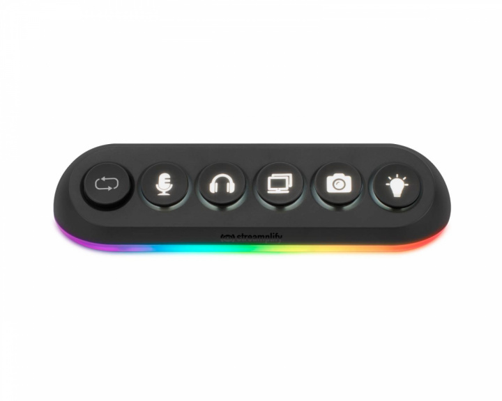 Streamplify HUB DECK 5, RGB 5-Port USB Hubb, 12V - Svart