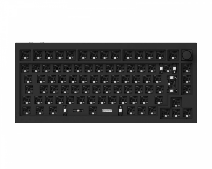 Keychron Q1 Pro QMK 75% ISO Barebone Trådlöst Tangentbord - Carbon Black