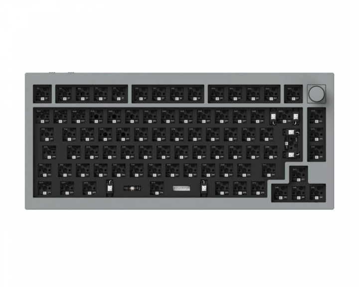 Keychron Q1 Pro QMK 75% ISO Barbone Trådlöst Tangentbord - Silver Grey