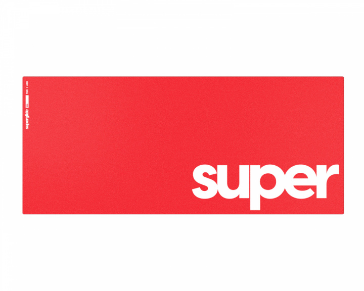 Superglide Glas Musmatta - Supersize - XXL - Röd