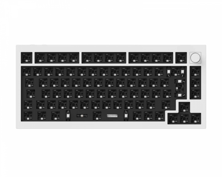 Keychron Q1 Pro QMK 75% ISO Barbone Trådlöst Tangentbord - Shell White