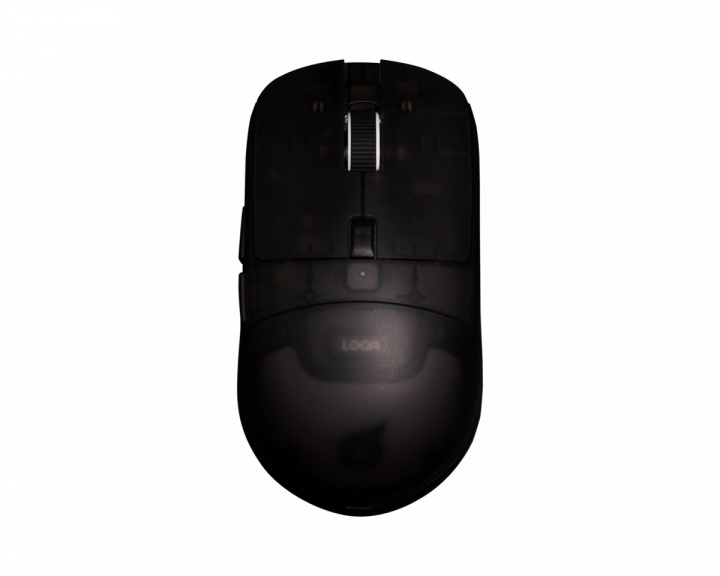 Loga Shinryu Pro Wireless Gamingmus - Hotswappable Switch - Svart/Transparent