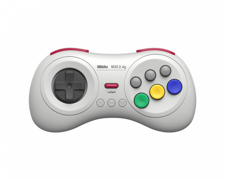 8Bitdo M30 2.4G Wireless Gamepad - Trådlös Kontroll - Vit