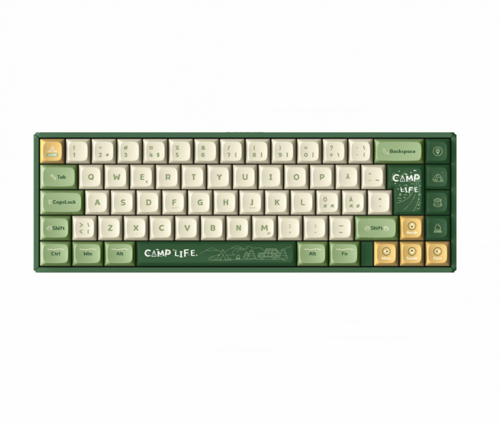 IQunix F65 Camping 65% Trådlöst Hotswap RGB Tangentbord [TTC Gold Pink]