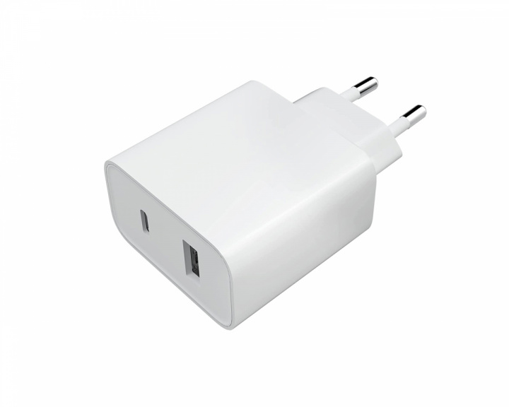 Xiaomi Mi 33W Charger (USB-A + USB-C) - Vit Väggladdare