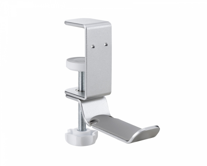 MaxMount Clamp-On Headset Stand - Universell Hörlurshållare - Silver