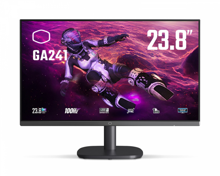 Cooler Master GA241 23.8″ FHD VA 100Hz 1ms Gamingskärm