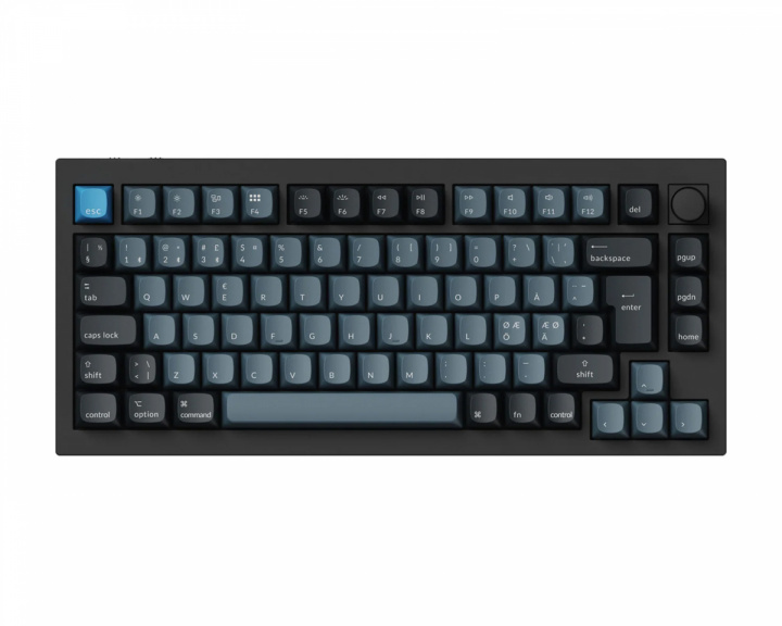 Keychron Q1 Pro QMK 75% RGB Knob Hotswap Trådlöst Tangentbord - Black [K Pro Red]