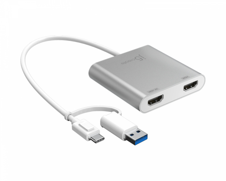 j5create USB-C till Dual HDMI Multi-Monitor Adapter