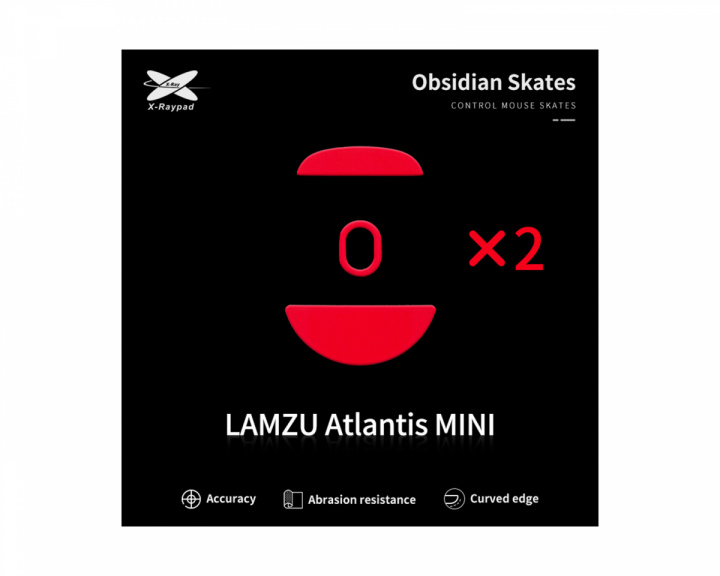 X-raypad Obsidian Mouse Skates till Lamzu Atlantis Mini