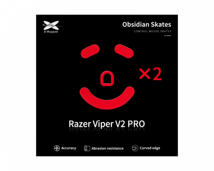 X-raypad Obsidian Mouse Skates till Razer Viper V2 PRO
