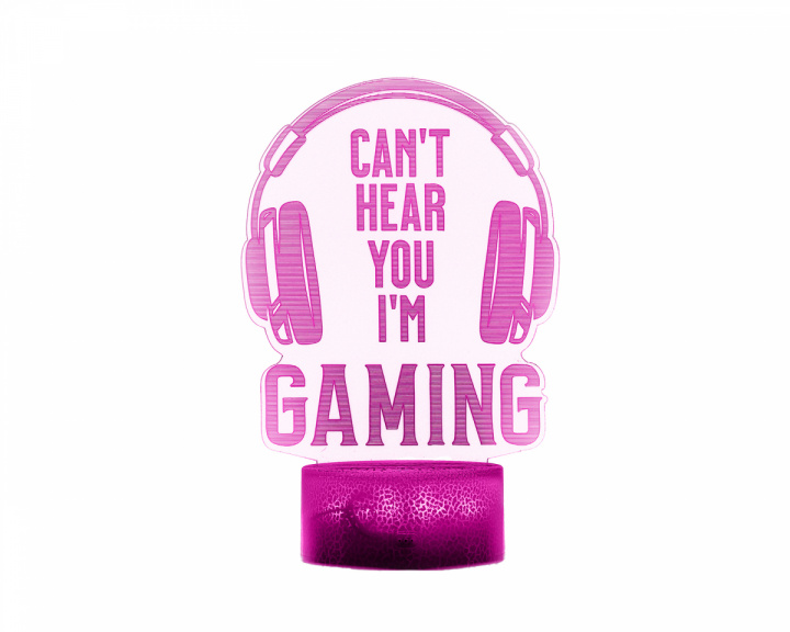 MaxCustom 3D Nattlampa - Can't Hear You I'm Gaming
