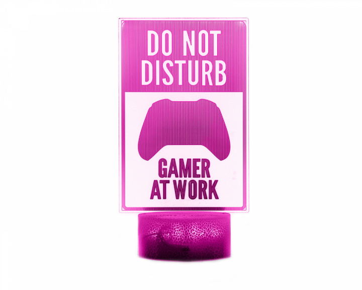 MaxCustom 3D Nattlampa - Do Not Disturb, Gamer at Work