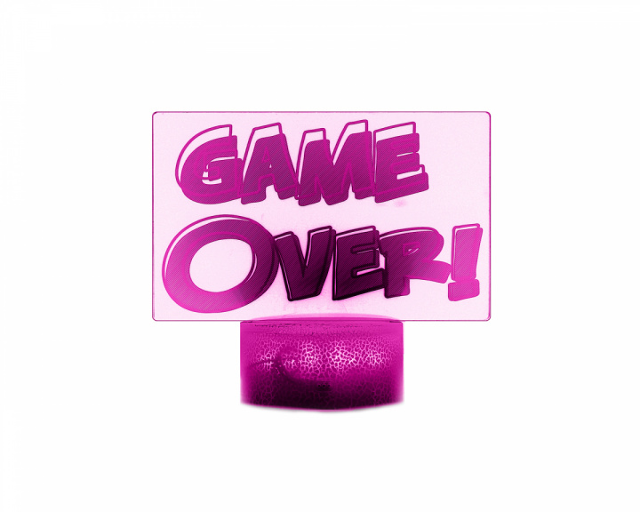MaxCustom 3D Nattlampa - Game Over!