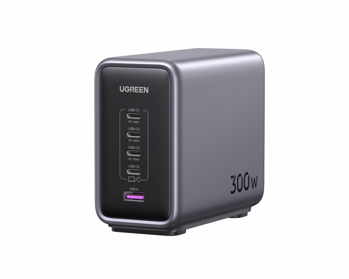 UGREEN 300W Desktop Charger 5-Port (1xUSB-A + 4xUSB-C) - Multiladdare