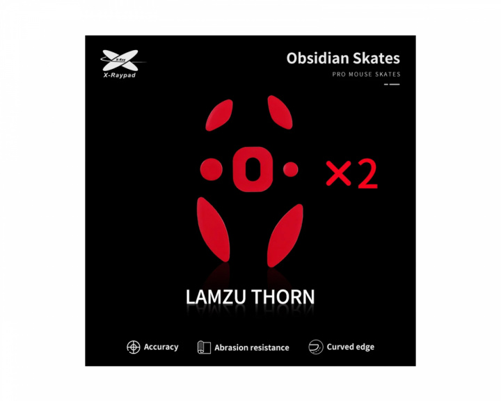 X-raypad Obsidian Mouse Skates för Lamzu Thorn