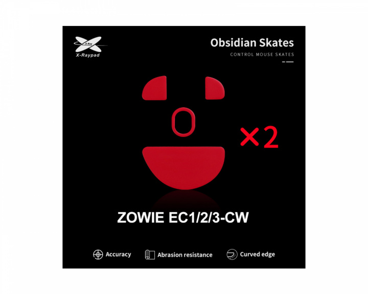 X-raypad Obsidian Mouse Skates för Zowie EC-CW