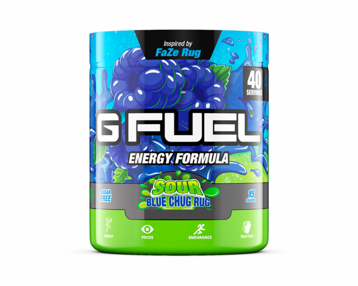 G FUEL Sour Blue Chug Rug - 40 Serveringar