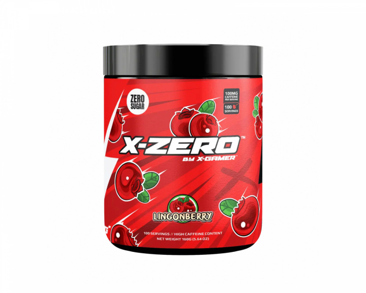 X-Gamer X-Zero Lingonberry - 100 Serveringar