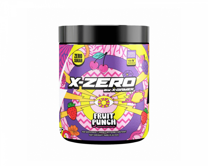 X-Gamer X-Zero Fruit Punch - 100 Serveringar